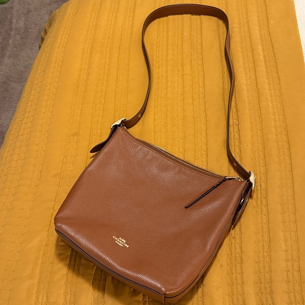 Coach Tan Leather Shoulder Bag